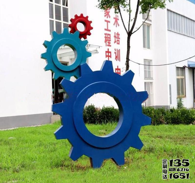 學校創(chuàng)意玻璃鋼鑄造齒輪雕塑 學校創(chuàng)意玻璃鋼鑄造齒輪雕塑