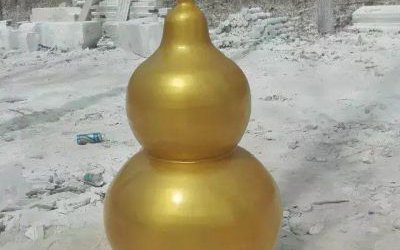 景區(qū)玻璃鋼仿銅噴漆葫蘆雕塑
