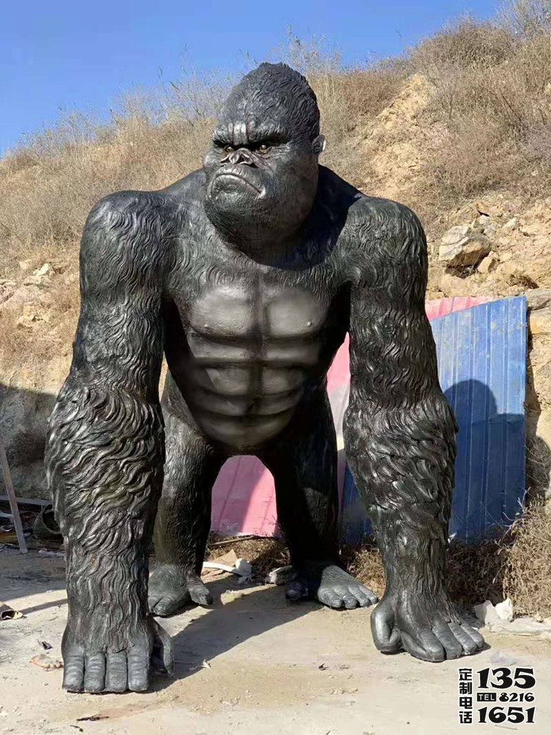 戶(hù)外園林玻璃鋼仿真猩猩雕塑
