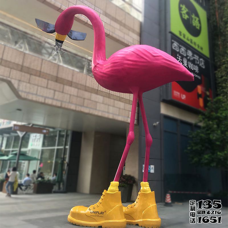 景區(qū)商場(chǎng)擺放大型玻璃鋼創(chuàng)意仿真火烈鳥(niǎo)雕塑 景區(qū)商場(chǎng)擺放大型玻璃鋼創(chuàng)意仿真火烈鳥(niǎo)雕塑
