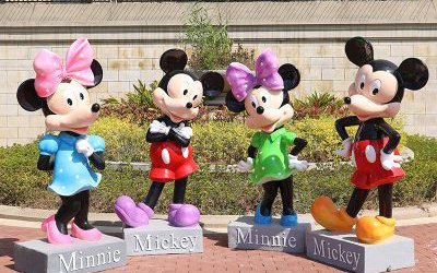 商場影院玻璃鋼卡通動畫片米老鼠雕塑